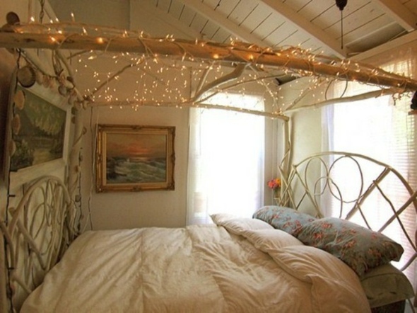decoration chambre style rustique