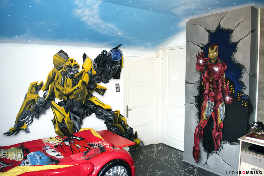 decoration de chambre transformers
