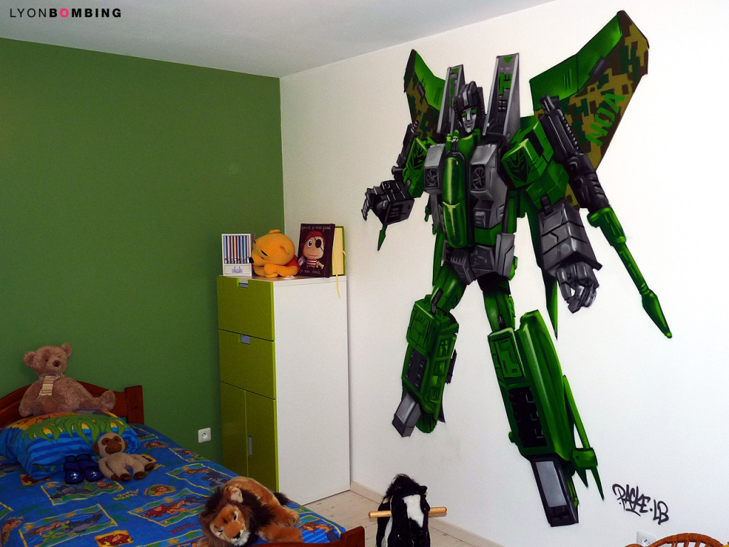 decoration de chambre transformers