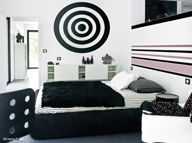 tableau pour chambre noire et blanche