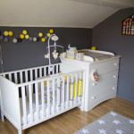 deco chambre bebe gris et jaune