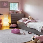 deco chambre fille gris et rose