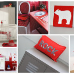 deco chambre fille rouge