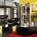 deco chambre noir et jaune