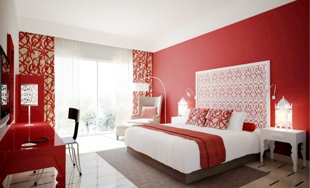 deco chambre rouge et noir
