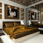 decoration chambre a coucher marron
