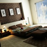 decoration chambre a coucher marron