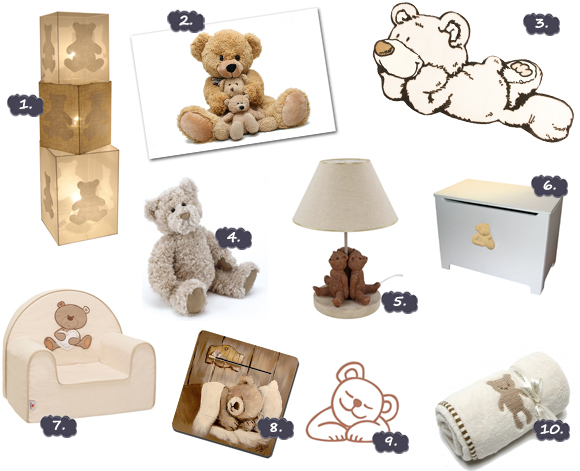 decoration chambre bebe ourson