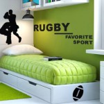 decoration chambre garcon rugby