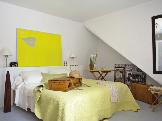 decoration chambre jaune
