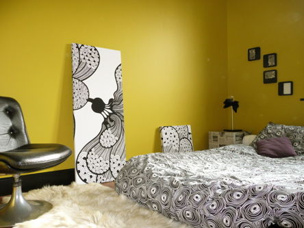 decoration chambre jaune