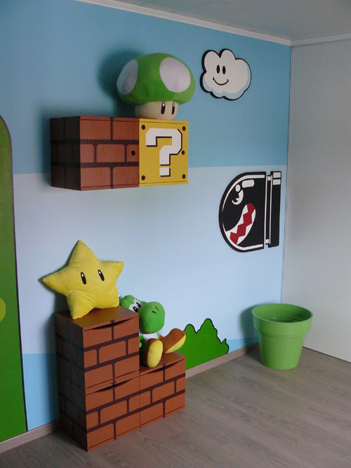 decoration chambre mario