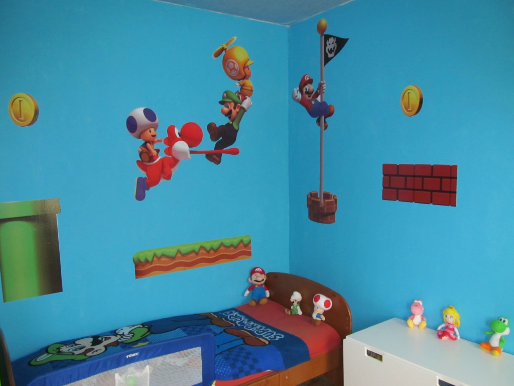 decoration chambre mario