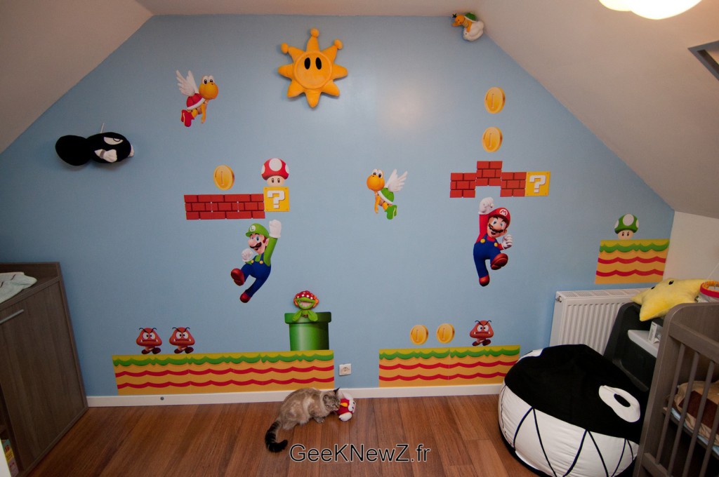 decoration chambre mario