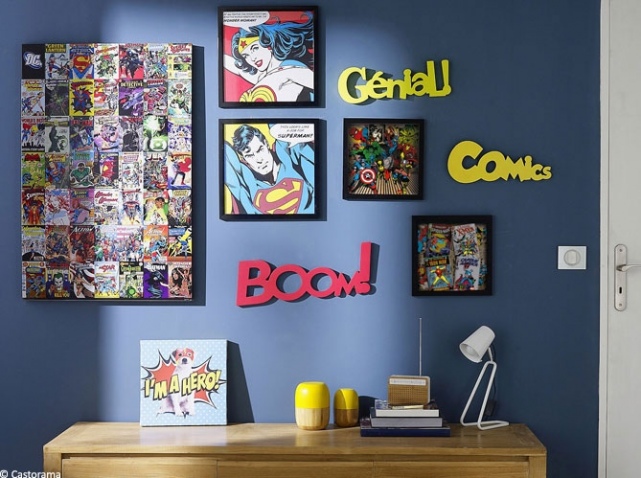 decoration chambre super heros