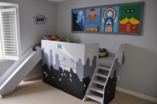 decoration chambre super heros