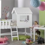 decoration lit cabane