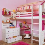 idee deco chambre fille lit mezzanine