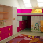 idee deco chambre fille lit mezzanine
