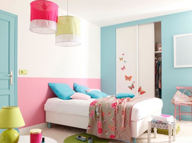 idee deco chambre fille peinture