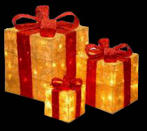 lit presents decoration