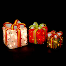lit presents decoration