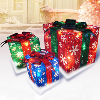 lit presents decoration