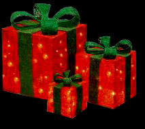 lit presents decoration