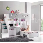 lit superpose avec bureau pour fille