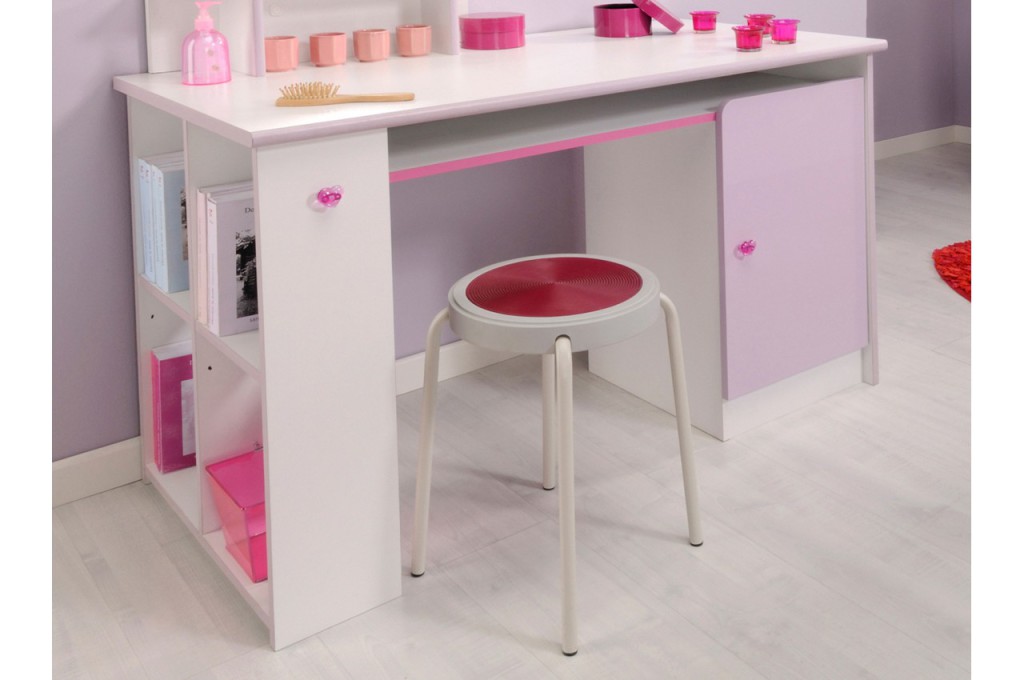 bureau blanc pour petite fille