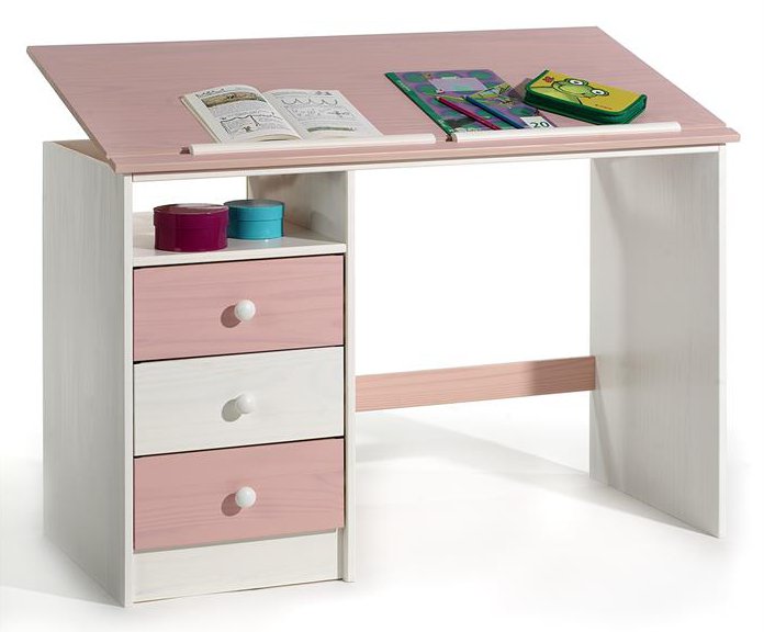 bureau blanc pour petite fille