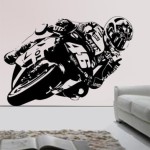 chambre deco moto