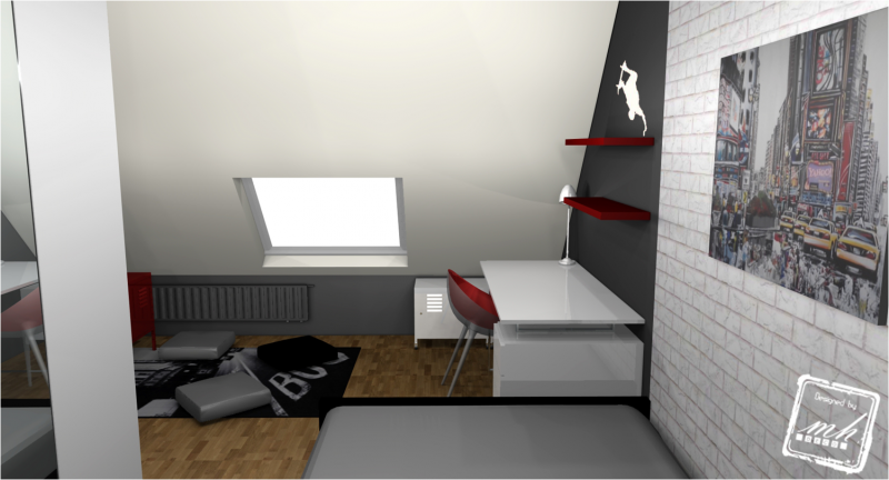 deco chambre ado comble