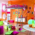deco chambre ado fille orange