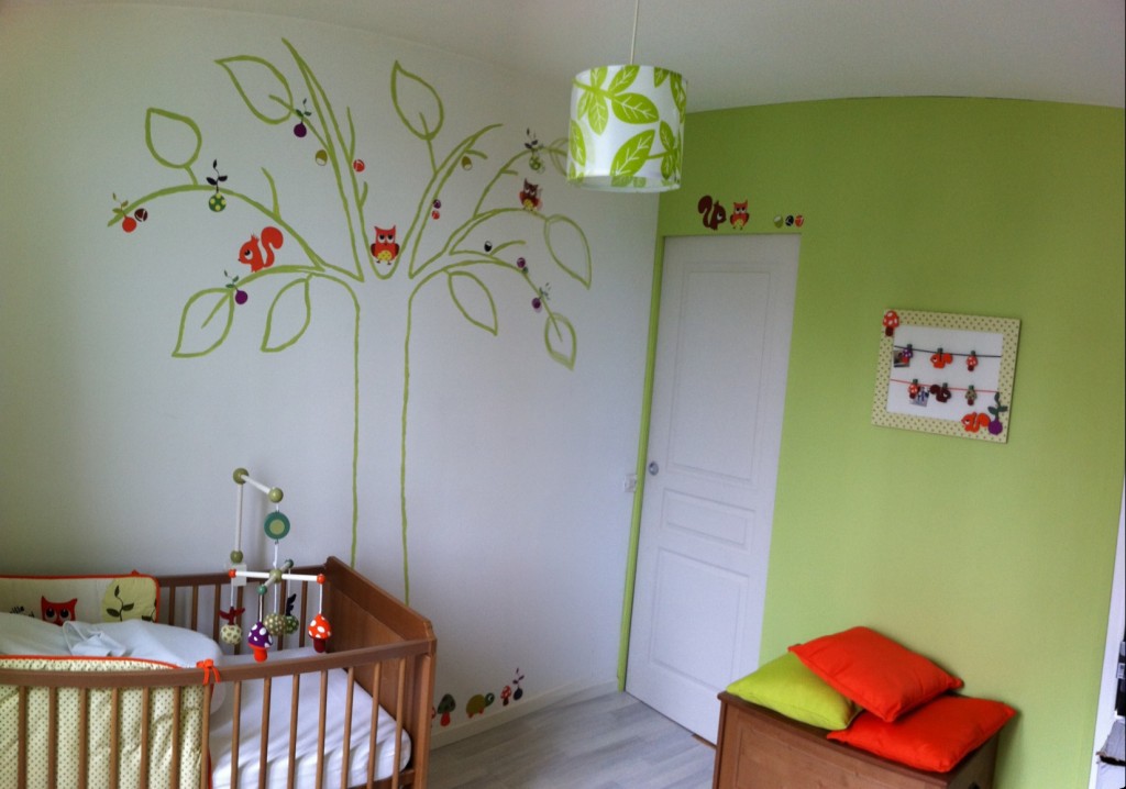 deco chambre bebe foret