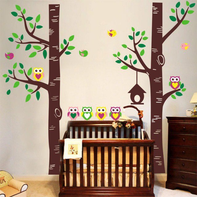 deco chambre bebe foret