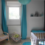 deco chambre bebe gris et turquoise