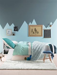 deco chambre bebe montagne