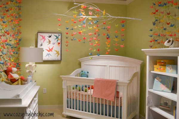 deco chambre bebe origami