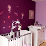 deco chambre bebe prune