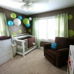 deco chambre bebe vert et marron