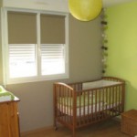 deco chambre bebe vert et marron