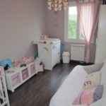 deco chambre fille beige et rose