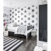deco chambre fille noir et blanc