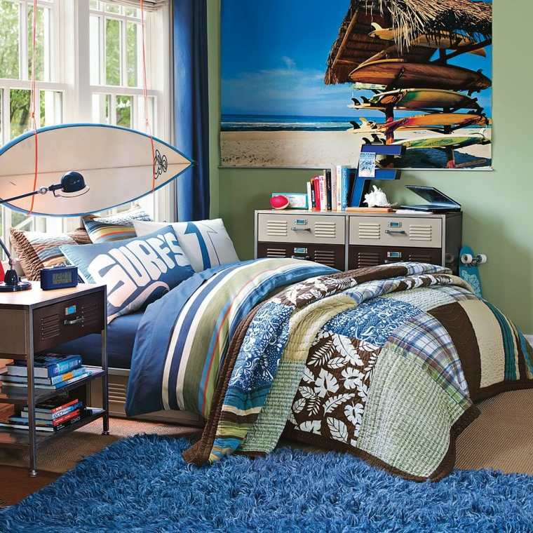 deco chambre garcon surf