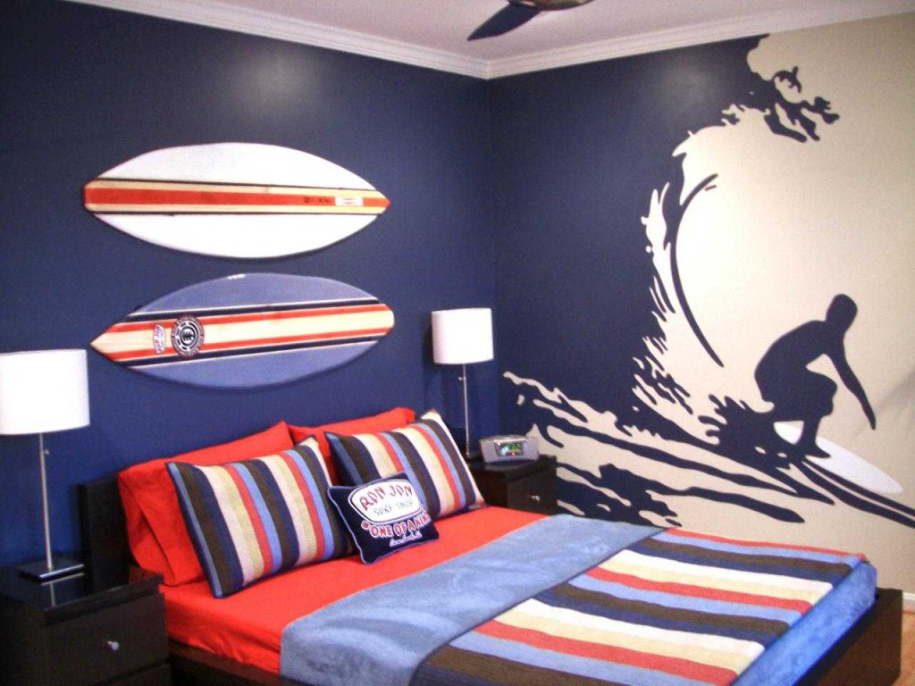 deco chambre garcon surf