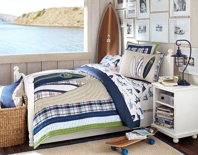 deco chambre garcon surf