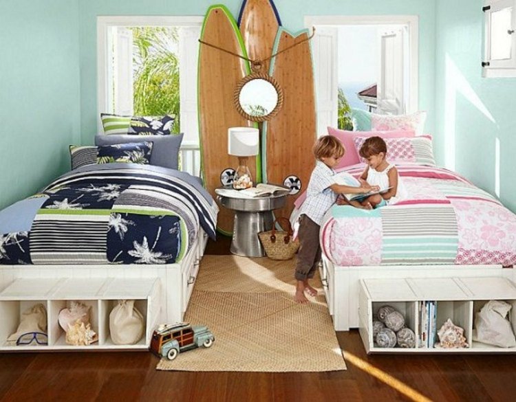 deco chambre garcon surf