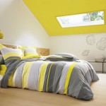 deco chambre jaune et gris