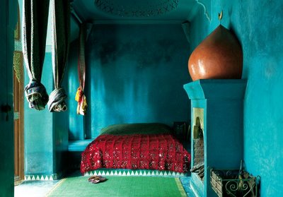 deco chambre orientale turquoise